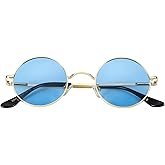 Kursan John Lennon Glasses Small Round Polarized Sunglasses for Women Men Hippie Retro Circle Red Sunglasses - 45MM