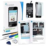iCracked iPhone SE Screen Replacement Kit (AT&T/Verizon/Sprint/T-Mobile) - Retail Packaging (black)