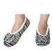 Snoozies Womens Artisan Stripes Ballerina Slipper Socks | Womens Slippers