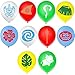 50 Pcs Moana Inspired Balloons Birthday Decoration Boat Sail Swirls Hooks Hawaiian Flower Leaves for Tropical Luau Summer Party