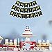 Threemart Happy FING Birthday Decorations Banner,Funny 21st 30th 40th 50th Black Birthday Premium Quality Party Supplies
