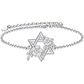 LWQQWL Hamsa/Evil Eye/Life Tree/Cross/Lotus/Infinity Bracelet for Women 925 Sterling Silver Religious Bracelet Jewelry Gifts for Girls