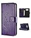 Samsung S8 Plus Case,Galaxy S8 Plus Wallet Case, FLYEE Flip Case Wallet Leather [kickstand] Emboss Butterfly Flower Folio Magnetic Protective Cover with Card Slots for Samsung Galaxy S8 Plus Purple