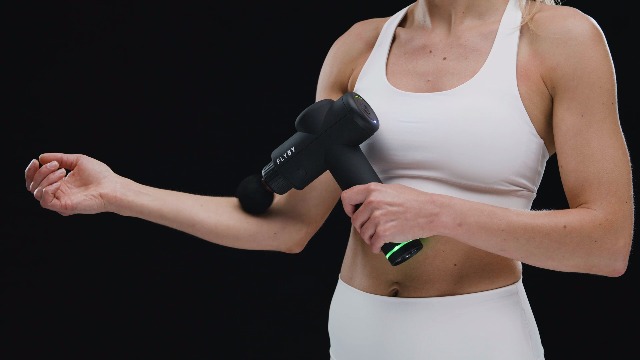 Deep-Tissue-Massage-Gun-Flyby-F1Pro-Quiet-Handheld-Percussion-Massager-Back-Muscle-Soreness-Recovery-for-Athletes-Men-Women-Lightweight-Portable-Long-Battery-Life-3-Speeds-6-Heads