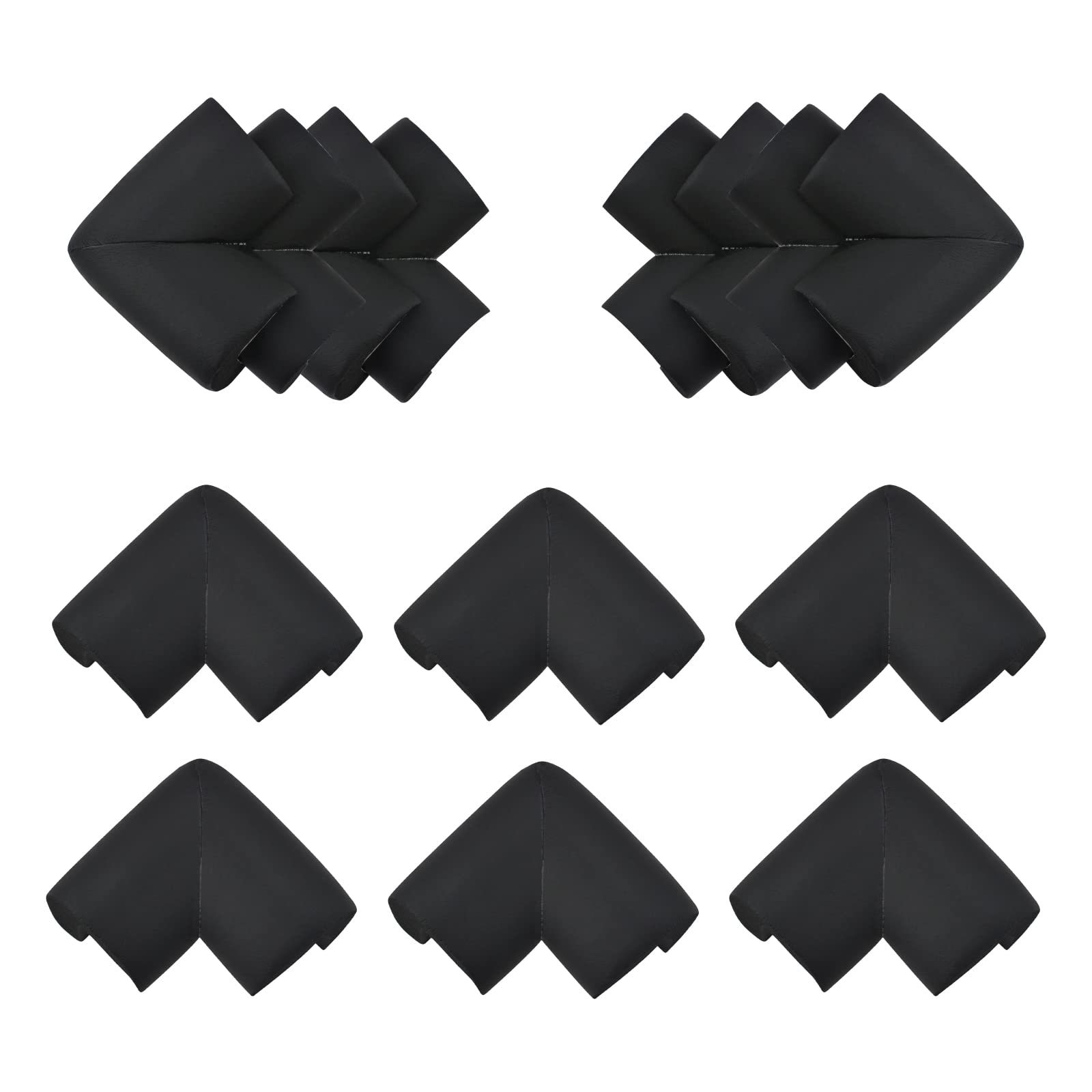 INCREWAY 16pcs Black Safety Corner Cushion，Super Soft Baby Proofing Corner Protector with Adhesive