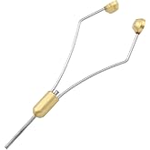 WHYHKJ Fly Fishing Tying Tool Fly Tying Equipment Stainless Steel Pipe Tapered Feet General Tying Tool Fly Tying Bullet Head Spooled Thread Bobbin Holder