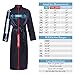 Alexander Del Rossa Men's Lightweight Satin Robe, Long Kimono, Medium Burgundy (A0720BRGMD)