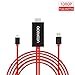 aceyoon Lightning to HDMI Adapter Cord 1080P HDMI Screen Mirroring AirPlay HDTV Cable Plug and Play for iPhone X / 8 / 7 Plus, 7, 6S Plus, 6S, 5C