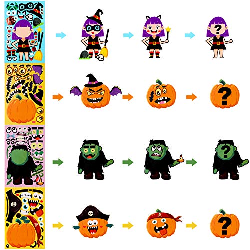 25 Pieces Halloween Party Games Stickers Kids Halloween Activities