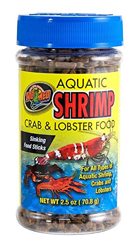 Zoo Med Laboratories SZMZM18 Aquatic Shrimp Crab Lobster Food, 2.5-Ounce