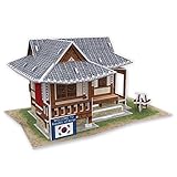 W3157h Cubicfun Cubic Fun 3d Puzzle Model Traditional Residence in South Korea