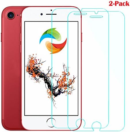 iPhone 8 7 Screen Protector,Znoble (2-Pack) Tempered Glass Screen Protectors for Apple iPhone 8, iPhone 7, iPhone 6s [Worry-Free Install] Compatible 3D Touch and most Cases