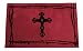 HiEnd Accents Cross Print Rug, 24 by 36-Inch, Red