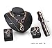 Aioverun Purple gem alloy 4 times necklace jewelry set