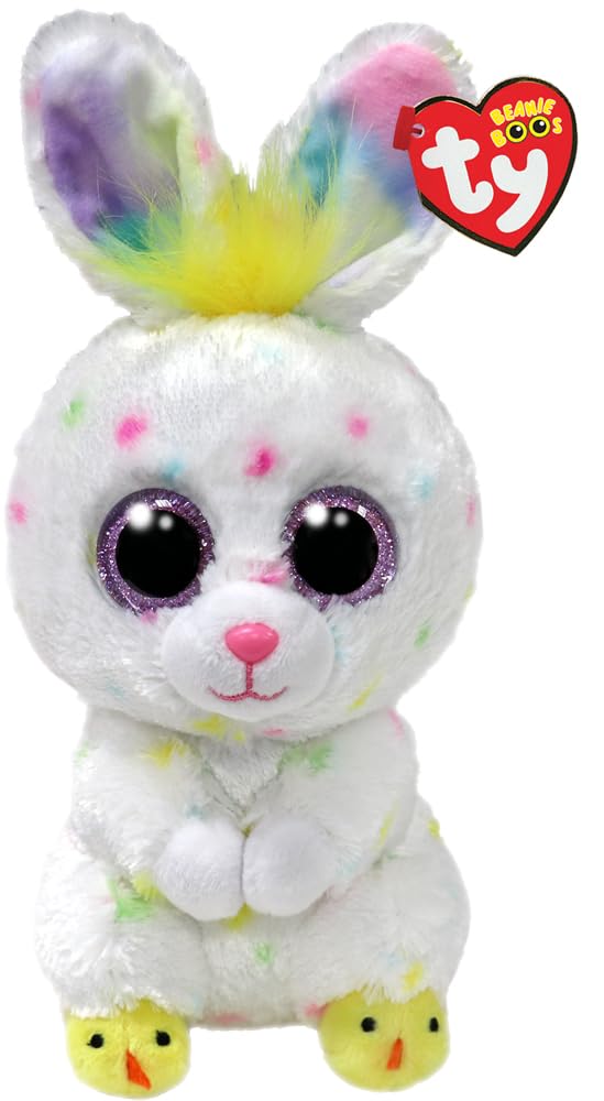 Ty Beanie Boo Dusty - White Easter Rabbit - 6"", 37344