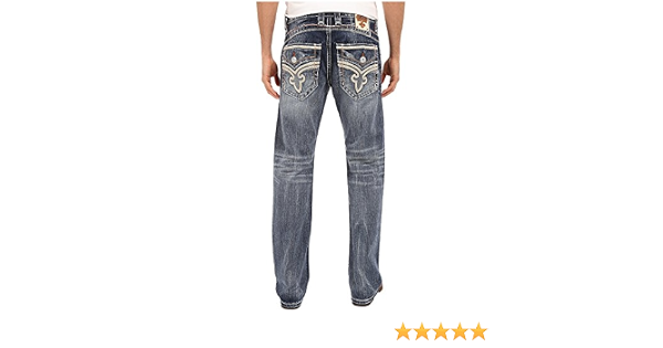 Amazon.com: Rock Revival Hombre Lanne B203 Bootcut Jean, Azul oscuro :  Ropa, Zapatos y Joyería