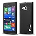 CredDeal 4326507020 Nokia Lumia 730/735 Case Protective Shock Absorption Jelly Slim Case Black