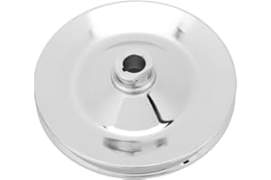 SBC 5/8 Bore V Grooved Power Steering Pulley, 350 for Power Steering V-Belt Pulley, Single Groove Power Steering Pulley 5/8in