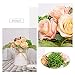 YIBELAAT Artificial Flowers Rose Bouquets with Vase Fake Silk Flower with Ceramic Vase Modern Bridal Flowers for Wedding Home Table Office Party Patio Decoration