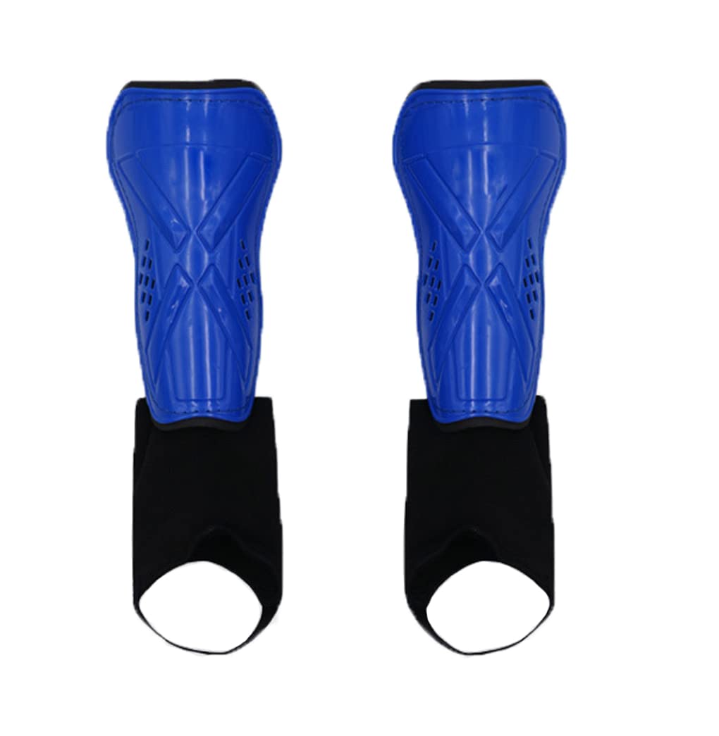 Kids Adjustable Soccer Shin Guards with Ankle Sleeves, Girls Boys Collision Avoidance Footall Leg Protector Equipment Calf Protective Gear Shin Pads Brace Sports Shin Supports