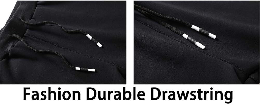 FASKUNOIE Men's Elastic Joggers Open Bottom Running Pants Comfortable Casual Trousers with Zipper Pockets: Clothing
