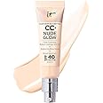 IT Cosmetics CC+ Nude Glow Lightweight Foundation + Glow Serum with SPF 40 - With Niacinamide, Hyaluronic Acid & Green Tea Ex