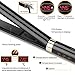Hair Straightener, Targherle Professional Straightener Flat Iron 2 in 1 Hair Straightener for All Hair Types, 3D Floatiing Tourmaline Ceramic Adjustable Temperature 250℉-450℉ (Black)thumb 4
