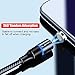 6.6ft USB Type C Magnetic Charger Cable 3.0A Nylon Bradied Fast Charging and Data Sync with LED Compatible with Samsung Galaxy and USB-C Devices