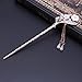 Tangc Various Fashion Women Elegant Bobby Pin Colorful Hairpin Rhinestone Hair Stick (Secluded Orchid)