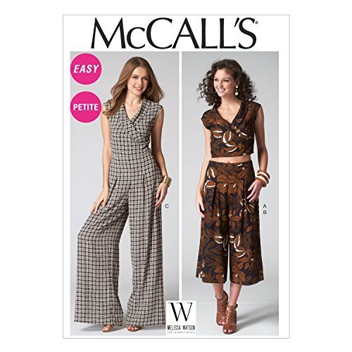 Mccall's Patterns 7133 E5 Sizes 14/16/18/20/22 Misses/Miss Petite Top Pants and Jumpsuit Sewing Pattern by McCall's Patterns