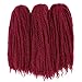 18 Inch Marley Braiding Hair Synthetic Afro Kinky Marley Hair for Twists 3 Packs Marley Twist Braiding Hair Extensions Soft And Fluffy (#BUG)
