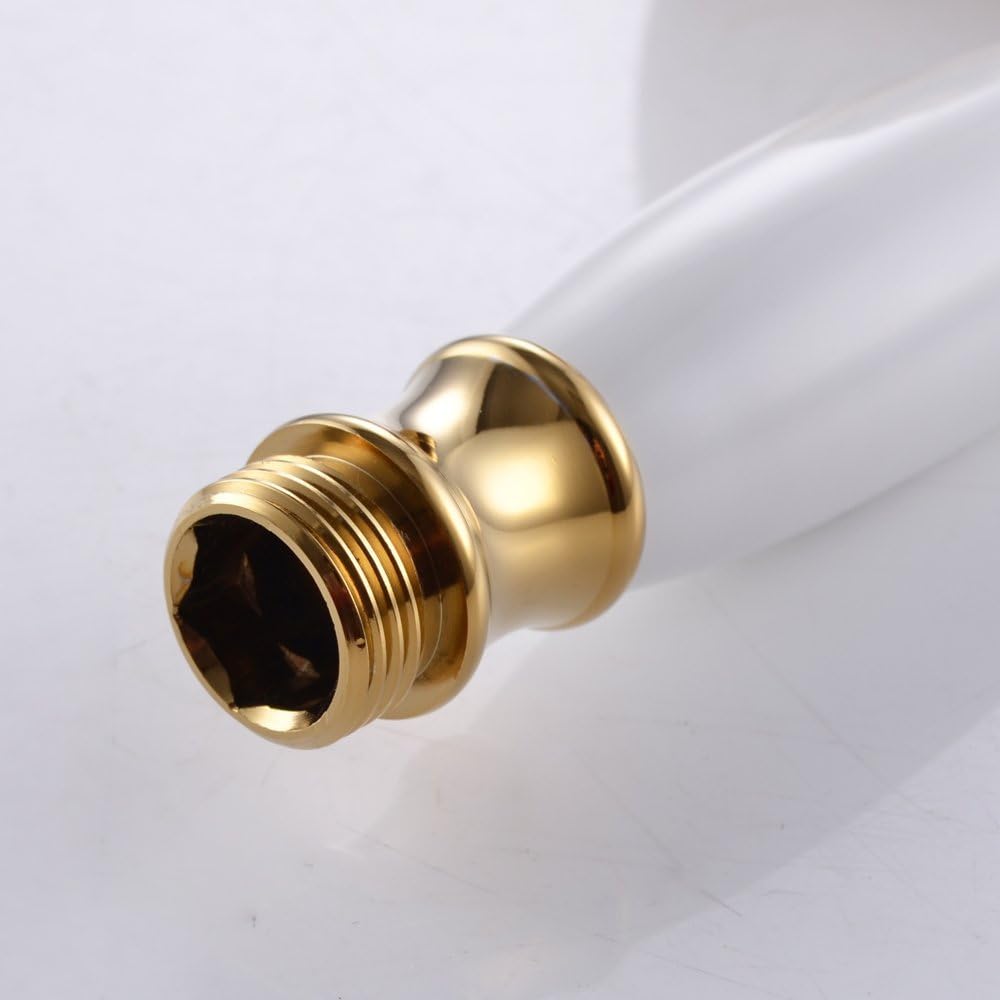 Ownace Classic Style Traditional Telephone Gold Hand Shower Head, Adjusted Shower Holder and 1.5M Shower Hose for Bathroom - Image 5