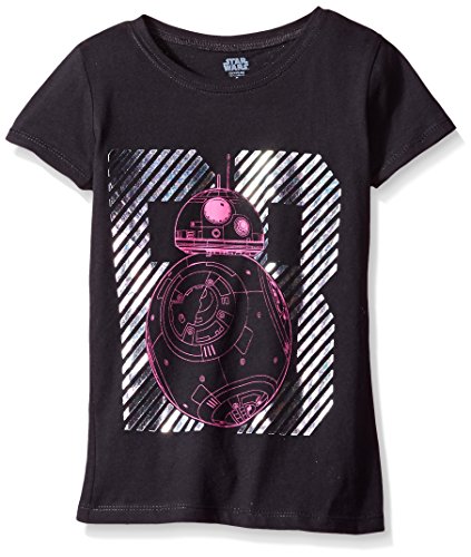 Star wars  girls t-shirt, bb8 black, large-12/14