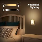 Detake 2 Pack LED Night Light Dusk to Dawn Plug In 0.5W Warm White view 3