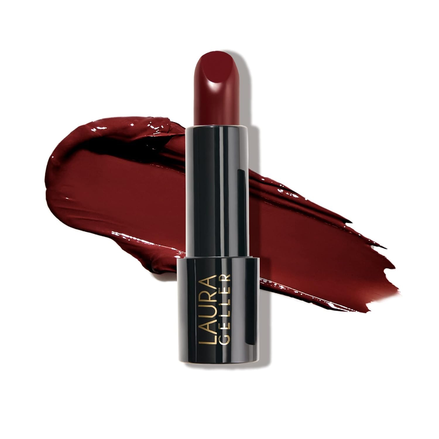 LAURA GELLER NEW YORK Modern Classic Lipstick (Berry Bliss) - Long Lasting Lipstick for Ultra-Rich Colour and a Luxurious, Lightweight Feel - Anti-Feathering Cream Finish