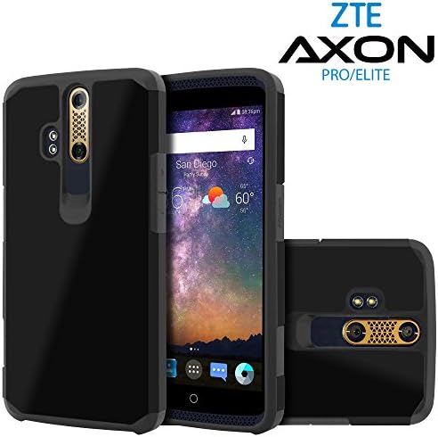 ZTE Axon Pro Case, ZTE Axon Elite Case, Celljoy [Liquid Armor] {Black} ZTE A1P 2015 Release Model Slim Fit Dual Layer Protective Hybrid Case **Shockproof** - Thin Hard Cover
