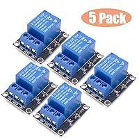 Huayao 5PCS 5V One Channel Relay Module Board Shield for PIC AVR DSP ARM for Arduino Relay