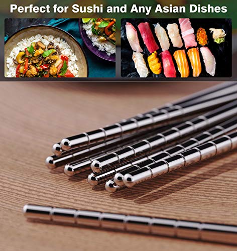5 Omia+Stainless+Chopsticks+Dishwasher+Lightweight