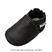Mejale Baby Shoes Soft Soled Leather Moccasins Anti-skid Infant Toddler Prewalker(dark grey,6-12 months)