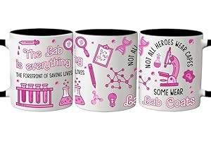 MEDROC Lab Tech Gifts Funny - Ceramic Mug 11oz, Lab Week Gifts for Laboratory Workers, Medical Laboratory Science Gifts For Women Men, Lab Technician Coffee Cups For Birthday Christmas