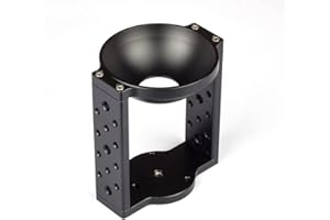 XINYING 100mm Tripod Head Bowl Riser,Aluminium Half Ball Flat to Bowl Adapter Converter Riser for Manfrotto Video Camera Tripod Fluid Head DSLR Rail Slider