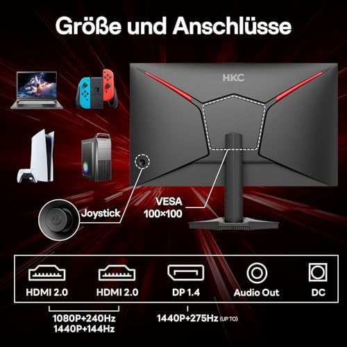 G27H4D 27 Zoll Gaming Monitor QHD 260Hz(bis zu 275Hz) IPS Bildschirm