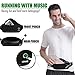 USHAKE Running Belt with Extender Belt, Bounce Free Pouch Bag, Fanny Pack Workout Belt Sports Waist Pack for Apple iPhone Samsung Note Galaxy in Running Walking Cycling-05BK