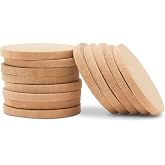Round Wooden Discs, Pack of 200 Blank Tokens, 1-1/2 x 1/8 Inch Wooden Circles for Crafts, Wood Rounds, Bulk Wood Coins Unfinished Wood Circles for Crafts, Wood Slices by Woodpeckers