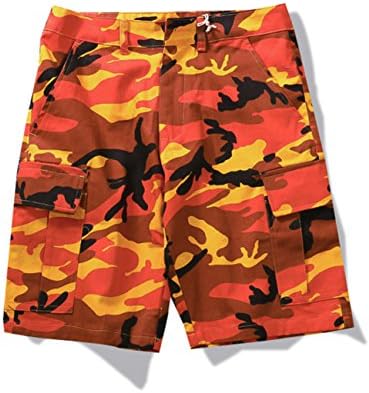 ZLSLZ Unisex Mens Womens Hip Hop Camo Cargo Joggers Ankle Pants With Pockets