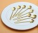 CHICHIC Set of 8 Flower Coffee Spoon Tea Spoon Dessert Spoons Scoop Stainless Steel Tableware Stirring/Sugar/Stir/Bar/Mixing/Ice Cream Spoon for Kitchen Dining Bar, Condiment or Spice, Gold