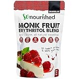 Granular Monk Fruit + Erythritol Sweetener (1 lb / 16 oz) - Perfect for Diabetics and Low Carb Dieters - 1:1 Sugar Replacement - No Calorie Sweetener, Non-GMO, Natural Sugar Substitute