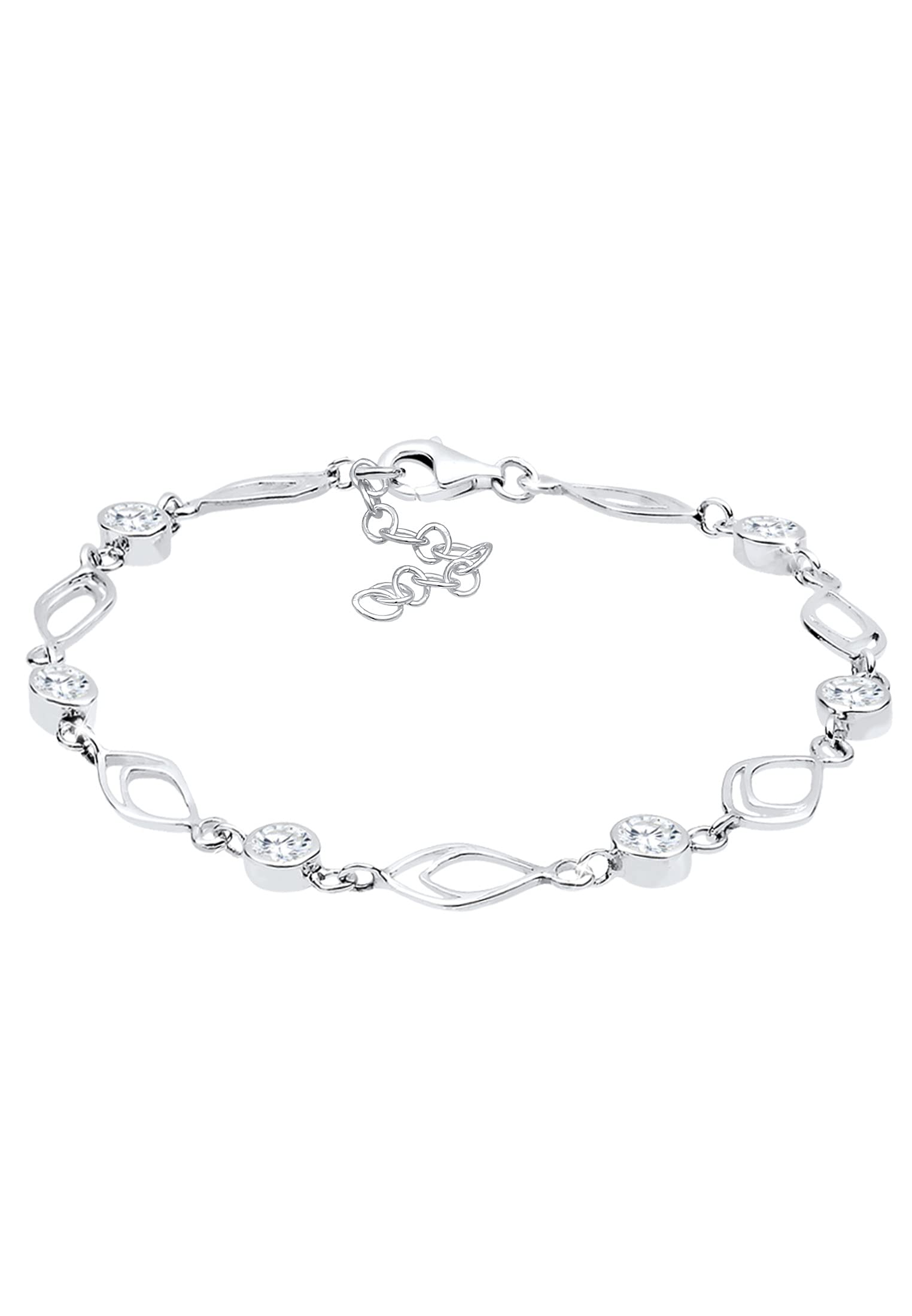 Elli Women Feder Silver Bracelet of Length 18cm