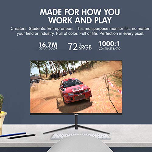 Thinlerain 24” Gaming Monitor 144Hz, Frameless Gaming LED Monitor with