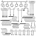 Navseek 7533H Pegboard Hooks and Organizer Assortment - 62Pcs Peg Hook Organization